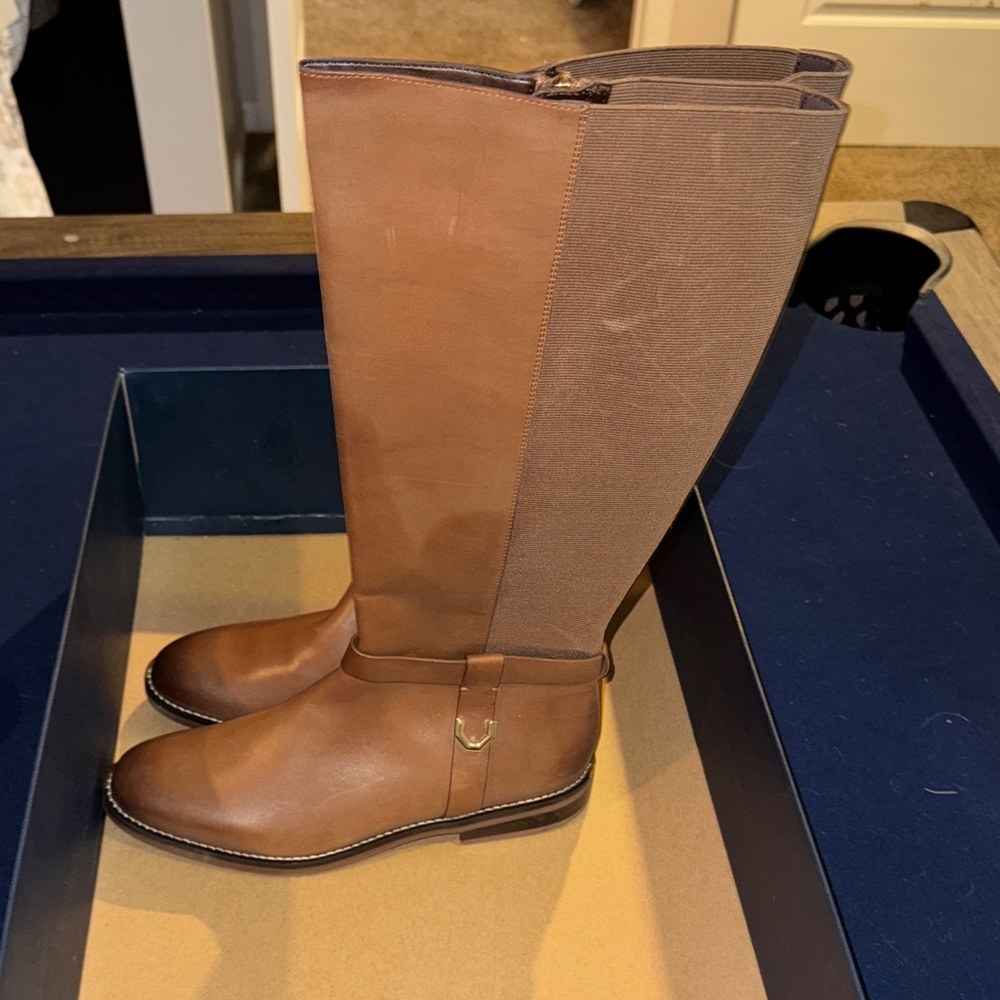 Cole Haan Brown Heeled Boots - Picture 6 of 14